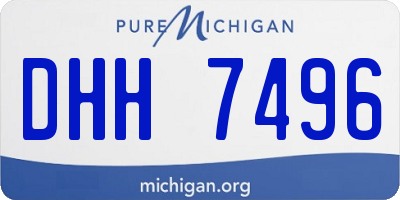 MI license plate DHH7496