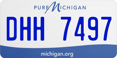 MI license plate DHH7497