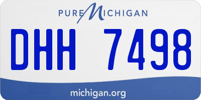 MI license plate DHH7498