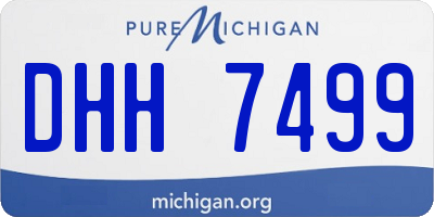 MI license plate DHH7499
