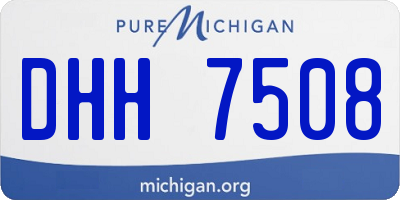MI license plate DHH7508