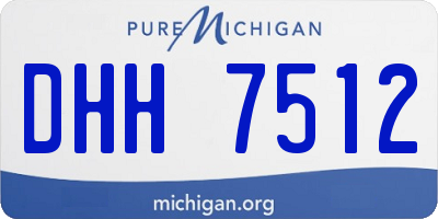 MI license plate DHH7512
