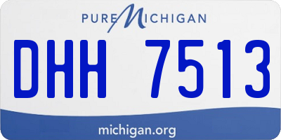MI license plate DHH7513
