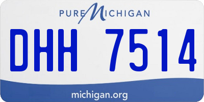 MI license plate DHH7514