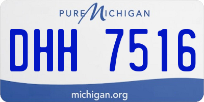 MI license plate DHH7516