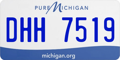 MI license plate DHH7519