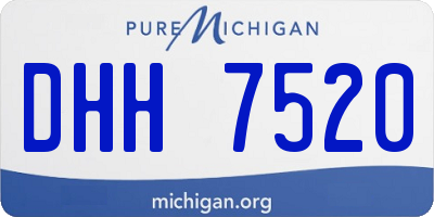 MI license plate DHH7520