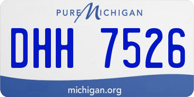 MI license plate DHH7526