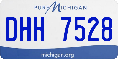 MI license plate DHH7528