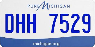 MI license plate DHH7529
