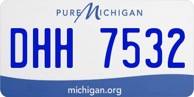 MI license plate DHH7532