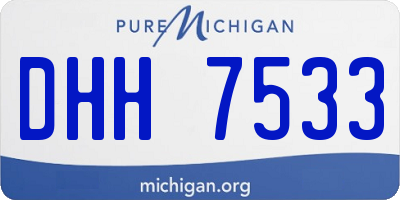 MI license plate DHH7533