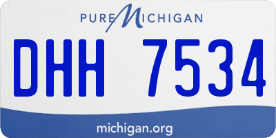 MI license plate DHH7534
