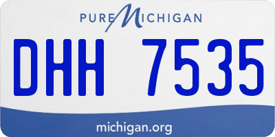 MI license plate DHH7535