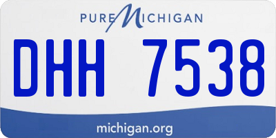 MI license plate DHH7538