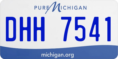 MI license plate DHH7541