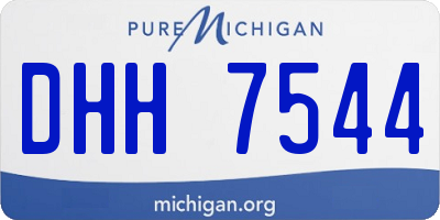 MI license plate DHH7544