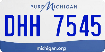 MI license plate DHH7545