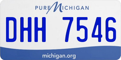 MI license plate DHH7546