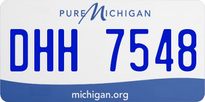 MI license plate DHH7548