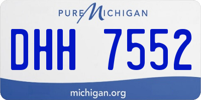 MI license plate DHH7552