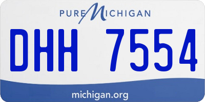 MI license plate DHH7554