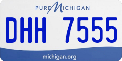 MI license plate DHH7555