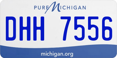MI license plate DHH7556