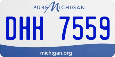 MI license plate DHH7559
