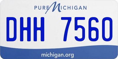 MI license plate DHH7560
