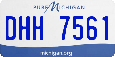 MI license plate DHH7561