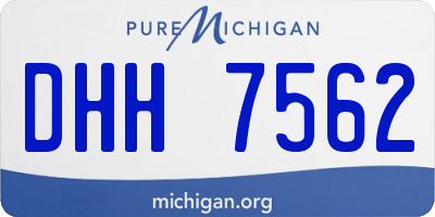 MI license plate DHH7562