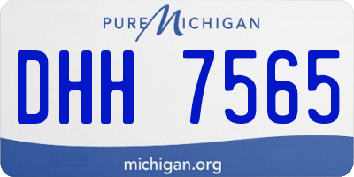 MI license plate DHH7565