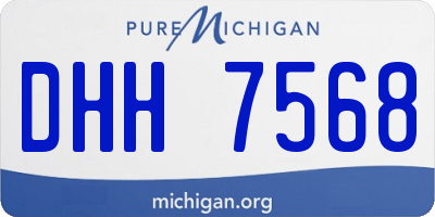 MI license plate DHH7568