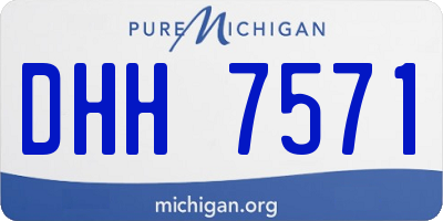 MI license plate DHH7571