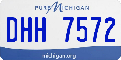 MI license plate DHH7572