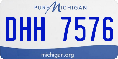 MI license plate DHH7576