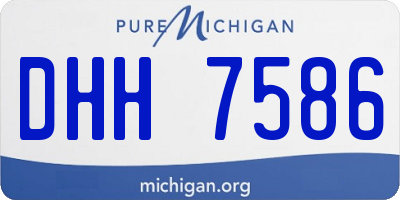 MI license plate DHH7586
