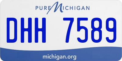 MI license plate DHH7589