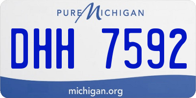 MI license plate DHH7592