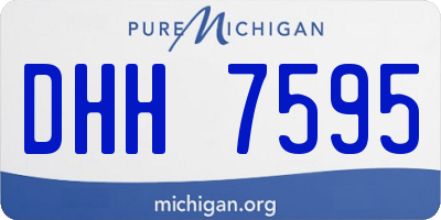 MI license plate DHH7595