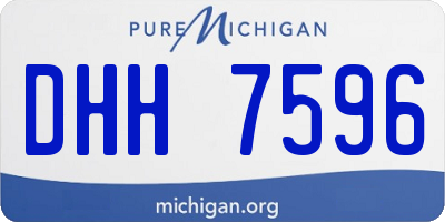 MI license plate DHH7596