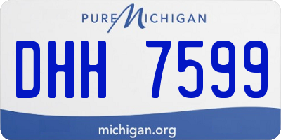 MI license plate DHH7599