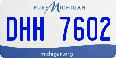 MI license plate DHH7602