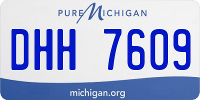 MI license plate DHH7609