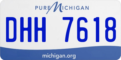 MI license plate DHH7618