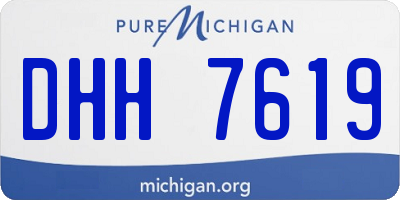 MI license plate DHH7619