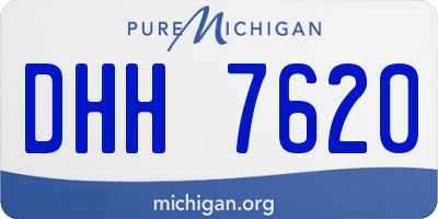 MI license plate DHH7620