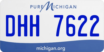 MI license plate DHH7622