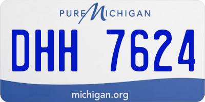 MI license plate DHH7624